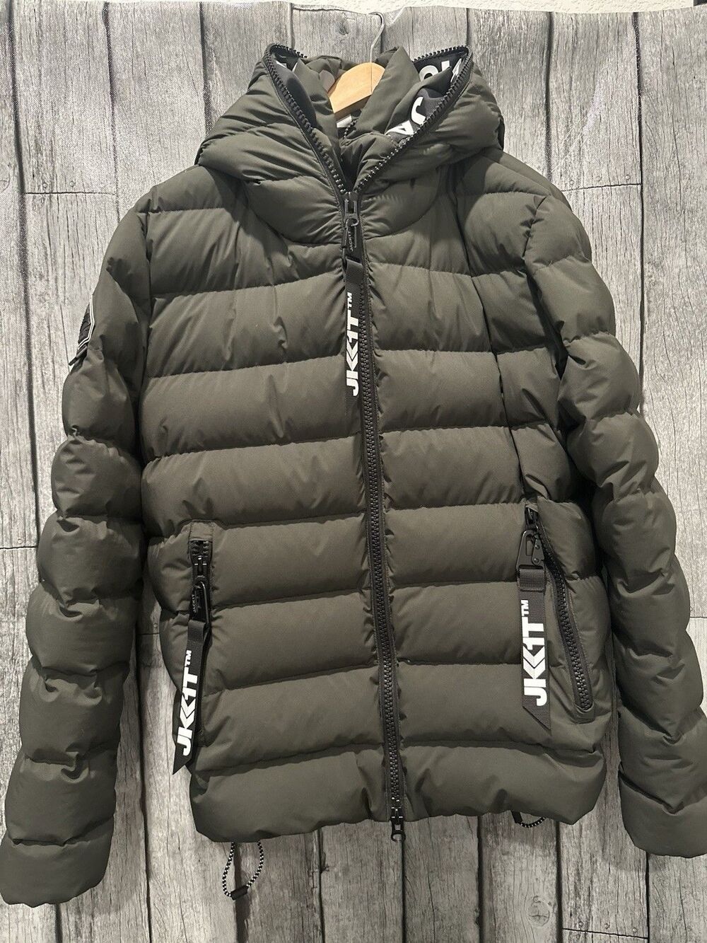 Women’s Jackit Jack1t Puffer Short Coat 2XL Dark GreenHooded Down Ski Snow